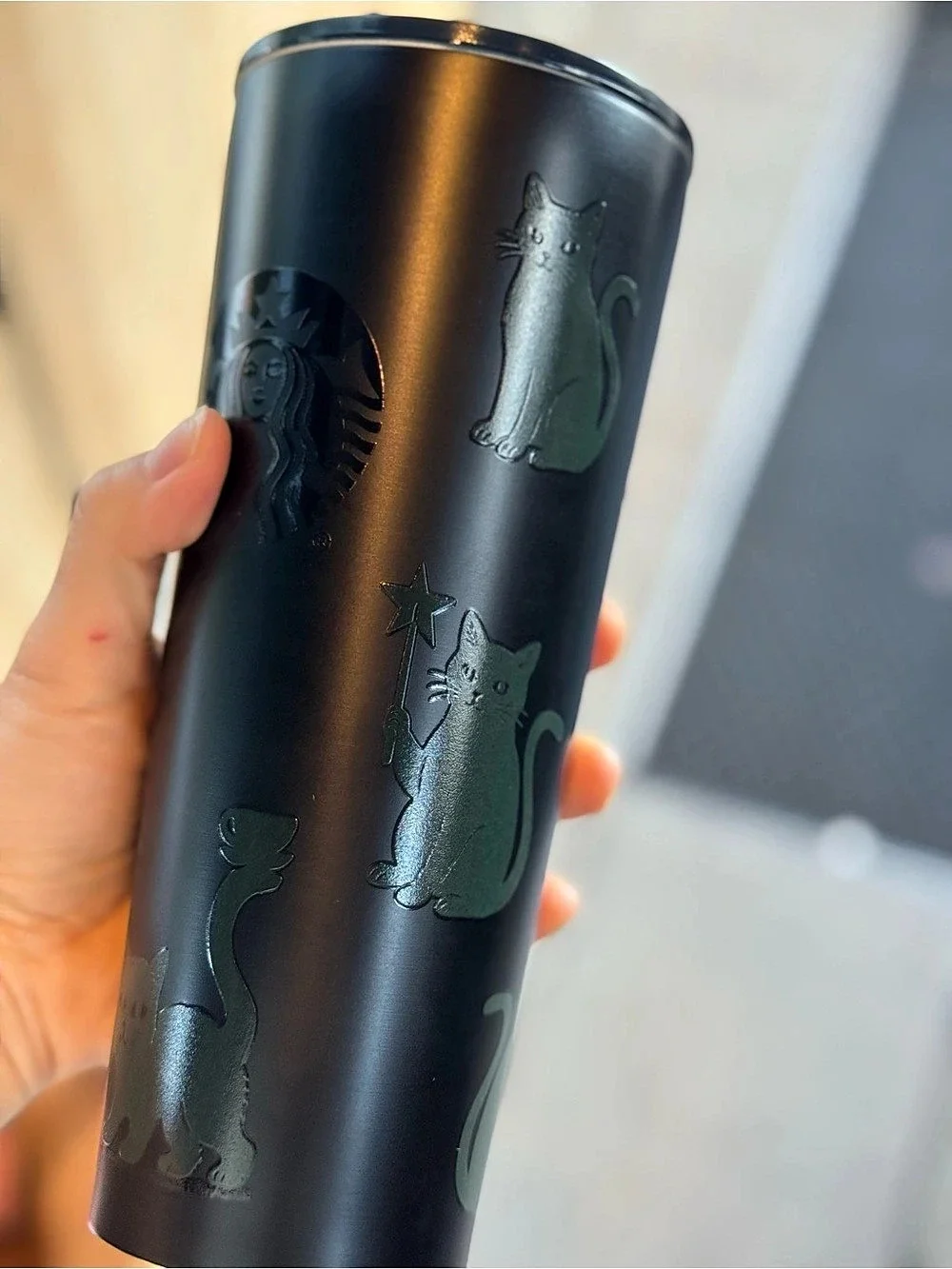 Glow in dark cats tumbler Starbucks’s Halloween 2026